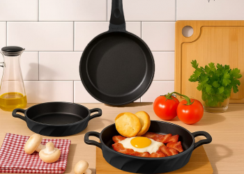 Amboss Vento 3 Parça Döküm 26 cm Tava 18-20 cm Sahan Seti